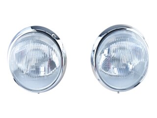 Scheinwerfer f&uuml;r PORSCHE 911 F/G SC 930 964 CHROM L+R MAGNETI MARELLI