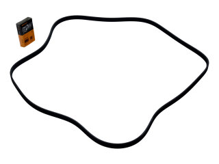 Jeu de courroies trap&eacute;zo&iuml;dales pour PORSCHE Cayenne 4.5 S turbo 955 9PA + galets de renvoi + tendeur