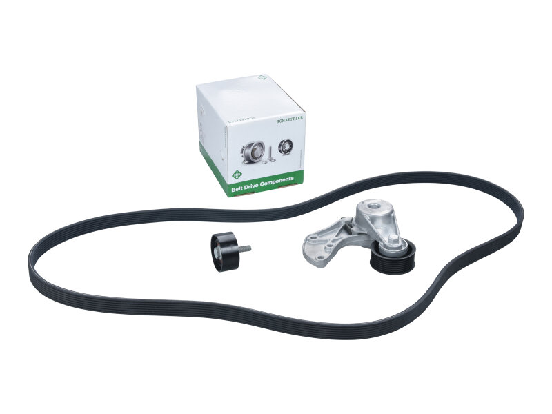 V ベルトセット PORSCHE カイエン 3.2 3.6 955 9PA 957 + デフレクションプーリー +...