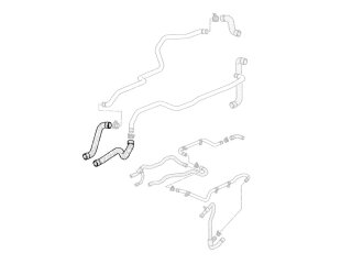 Manguera del radiador para PORSCHE 996 Carrera 4 3.6 6 velocidades, suministro y retorno, central