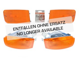 2x frecce + catadiottro + lampadina Indicatore di direzione ORIGINALE PORSCHE 964 ANTERIORE ARANCIONE T&Uuml;V