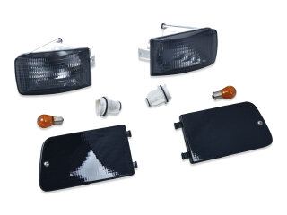 Freccia + catadiottro + lampadina per indicatore di direzione PORSCHE 964 ANTERIORE OSCURATO T&Uuml;V