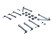 8x Bracci di controllo + Montanti + Boccole per PORSCHE 993 Assale posteriore STANDARD (Scambio)
