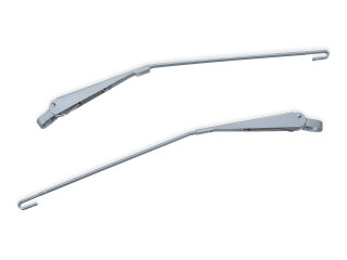 2 Bra&ccedil;os do Limpador de Para-brisa para PORSCHE 911 F at&eacute; 1967 912 A&Ccedil;O INOXID&Aacute;VEL PRATEADO