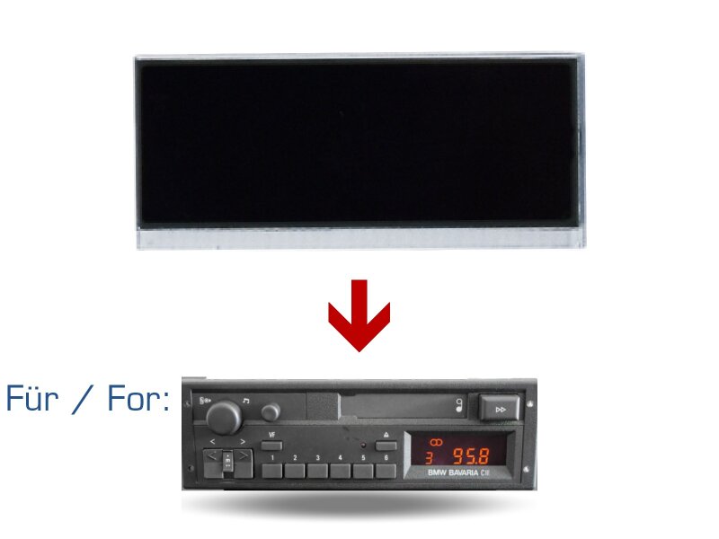 Riparazione display per autoradio a cassette BMW Bavaria C2 C Reverse 2