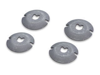 4x Piastre di battuta del supporto ammortizzatore per PORSCHE 997 turbo 987 Boxster Cayman ANTERIORE