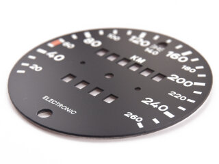 Speedometer face for PORSCHE 911 G 3.2 Carrera, 260 km/h dial