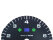 Speedometer face for PORSCHE 964 993 Carrera tachometer without on-board computer