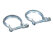 2 colliers de serrage pour silencieux arrière PORSCHE 996 Carrera, référence 99611110800