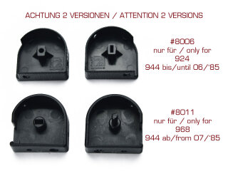 Achterklepafdekkingen voor PORSCHE 924 944 tot -85 Kofferbakafdekking SET
