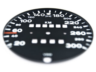 Original Porsche 930 3.3 Turbo VDO Speedometer Dial 300 V2 (Exchange)