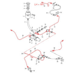 Kit de flexibles de frein pour PORSCHE 911 F 2.0 912 SWB...