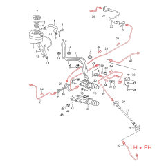 Tubos de freio para PORSCHE 911 F 2.0 2.2 912 08/68-07/71...