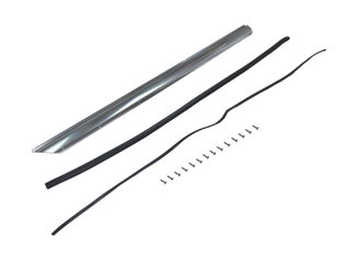 2x listones de umbral para PORSCHE 911 E/S 69-73 list&oacute;n de aluminio L+R