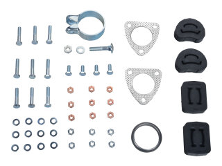 Exhaust for PORSCHE 924S 944 2.5 Rear Silencer SET + Gaskets/Screws