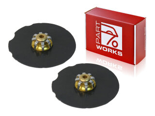 2x Piastre di smorzamento per PORSCHE 996 997 986 Boxster...