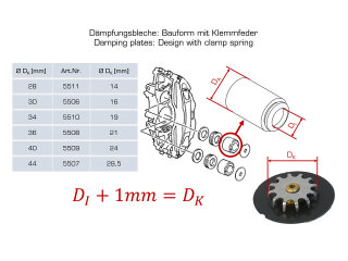 2x Placas de amortiguaci&oacute;n para PORSCHE 996 997 986 Boxster S 987 Cayman DELANTERAS 28 mm