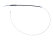 Cavo freno a mano per PORSCHE 356 A/B Cavo freno a mano posteriore 64424238