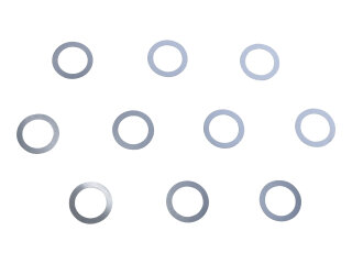 ポルシェ 911 2.7 3.0 3.2 930 9301065640Y 用ファンホイールシム 10 個