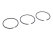 1x Fasce elastiche per pistone per PORSCHE 964 3.6 Carrera turbo Set GOETZE