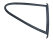 Triangular window seal for PORSCHE 911 Carrera 2.7 74-77 REAR LEFT