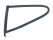 Vedação triangular da janela para PORSCHE 911 Carrera 2.7 74-77 TRASEIRA ESQUERDA