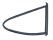Vedação triangular da janela para PORSCHE 911 Carrera 2.7 74-77 TRASEIRA DIREITA