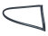 Junta triangular de ventana para PORSCHE 911 3.2 87- 964 TRASERA IZQUIERDA 96454303502