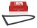 Triangular window seal for PORSCHE 911 3.2 87- 964 REAR RIGHT 96454303602