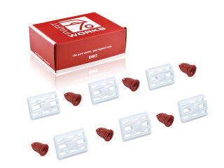 6 clip + passacavo per battitacco PORSCHE 964 Carrera 99959191640