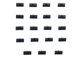 19x clip cornice decorativa per telaio del finestrino del parabrezza PORSCHE 914 91454192110