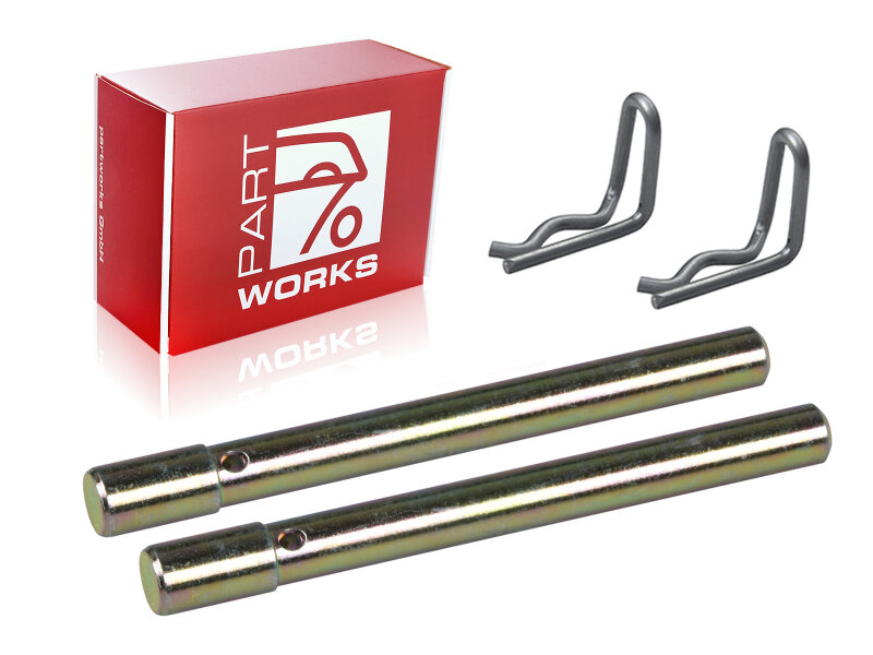 2x Haltestift + Splint Bremsbelag für PORSCHE 356 C...
