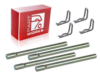 PORSCHE 911 2.2 2.4 2.7 Sキャリパーフロント用ブレーキパッド固定ピン+コッターピン 4個
