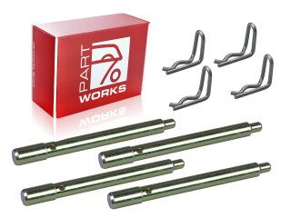 4 goupilles de retenue de plaquettes de frein + goupille fendue pour PORSCHE 911 T 2.2 912 &agrave; partir de 1969 (ARRI&Egrave;RE)