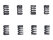 8x Muelles de válvula para PORSCHE 356 B/C 912 Admisión/Escape 61610543203