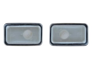 2 clignotants lat&eacute;raux pour PORSCHE 911 G 964 993 924 944 968 BLANC + ampoules ORANGE