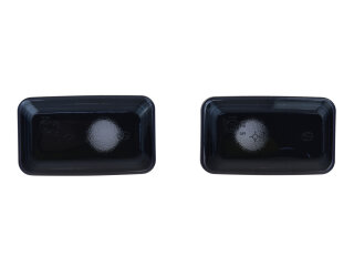 2 intermitentes laterales para PORSCHE 911 G 964 993 924 944 968 TINTADOS OSCUROS + bombillas