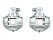 Brake caliper for PORSCHE 914 REAR L+R JP-Dansk