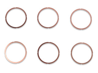 6x Junta base cilindro para PORSCHE 911 Carrera 2.7 911S 0.5mm