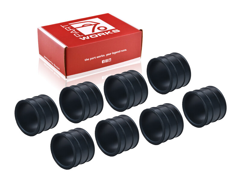 8x Manguitos de goma para colector de admisión para PORSCHE 928 4.5 4.7 92811015801 Tubo de admisión