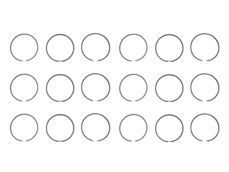 6x aros de pistón para PORSCHE 911 2.7 Carrera RS...