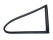 2 juntas triangulares para ventanas de PORSCHE 911 G 3.2 87- 964 Coupé TRASERAS Izquierda + Derecha
