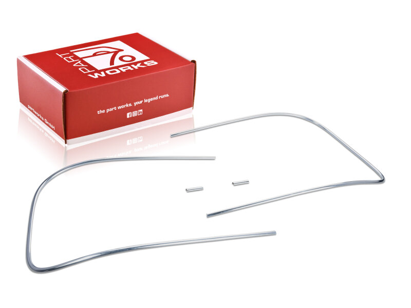 PORSCHE 356 A B-T5 Coupe 用 装飾フレーム リアウィンドウ SET