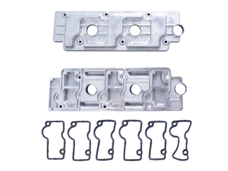 ポルシェ 964 カレラ ターボ用バルブカバー 2枚組 鋳造アルミニウム トップセット + ガスケット