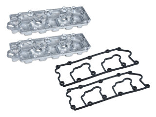 2x Valve Covers for PORSCHE 964 Carrera Cast Aluminum Lower Set + Gaskets