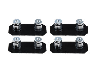 4x Dempingsplaten Remklauw voor PORSCHE 997 turbo ACHTER...