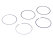 1x anillos de pistón para PORSCHE 986 2.7 Boxster 987 Cayman set 99610307300