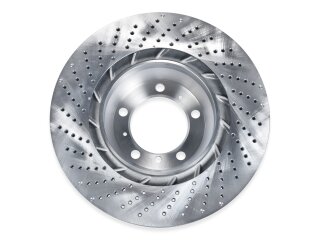 1x disco freno per PORSCHE 997 turbo S GT3 GT2 POSTERIORE...