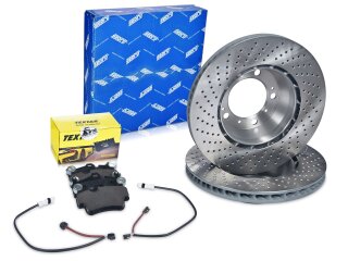 Dischi freno + pastiglie freno +WK per PORSCHE 997 3.8 S...