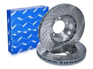 2x disques de frein pour PORSCHE 997 3.6 3.8 turbo S GT2...